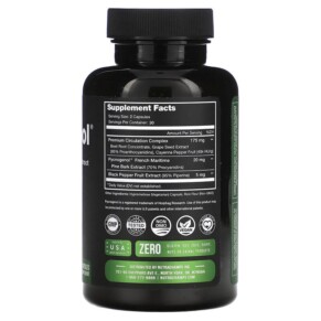 Thành phần vi chất của NutraChamps Pycnogenol 60 Vegan Capsules 621983999084