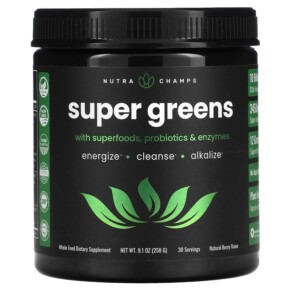 Thực phẩm chức năng NutraChamps Super Greens Natural Berry 9.1 oz (258 g) 621983999862