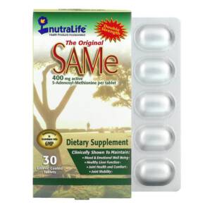 Thực phẩm chức năng NutraLife SAMe (Disulfate Tosylate) 400 mg 30 Enteric Coated Tablets 686149180096
