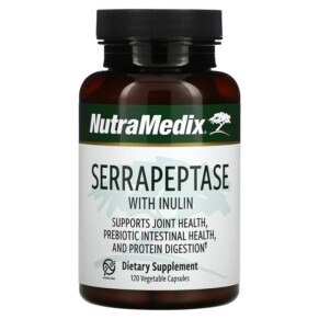 Thực phẩm chức năng NutraMedix Serrapeptase with Inulin 120 Vegetable Capsules 728650077004