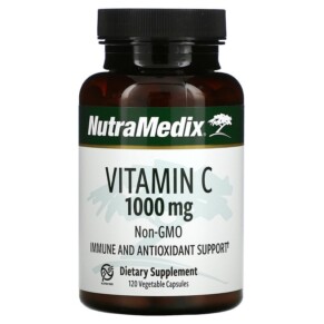 Thực phẩm chức năng NutraMedix Vitamin C 1.000 mg 120 Vegetable Capsules 728650093356