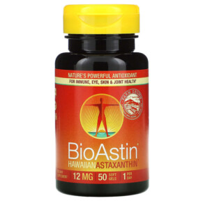 Thực phẩm chức năng Nutrex Hawaii BioAstin Hawaiian Astaxanthin 12 mg 50 Soft Gels 732894035188