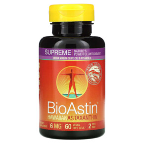 Thực phẩm chức năng Nutrex Hawaii BioAstin Supreme 6 mg 60 Vegan Soft Gels 732894035126
