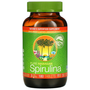 Thực phẩm chức năng Nutrex Hawaii Pure Hawaiian Spirulina 1.000 mg 180 Tablets 732894010062