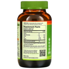 Thành phần vi chất của Nutrex Hawaii Pure Hawaiian Spirulina Spearmint 1.000 mg 180 Tablets 732894400368