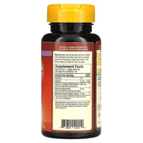 Thành phần vi chất của Nutrex Hawaii Turmericastin BioAstin Hawaiian Astaxanthin 30 Vegan Soft Gels 732894500150