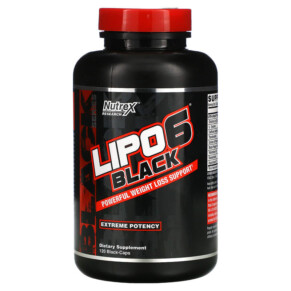 Thực phẩm chức năng Nutrex Research LIPO-6 Black Extreme Potency 120 Black-Caps 850005755388
