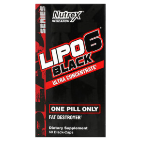 Thực phẩm chức năng Nutrex Research LIPO-6 Black Ultra Concentrate 60 Black-Caps 853237000714