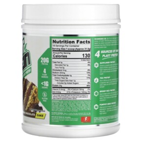 Thành phần vi chất của Nutrex Research Natural Series Plant Protein German Chocolate Cake 1.25 lb (567 g) 859400007979