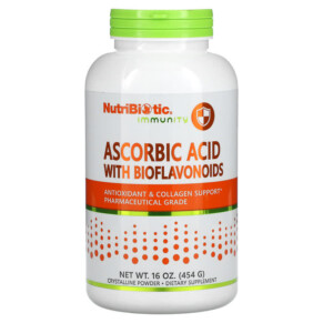 Thực phẩm chức năng NutriBiotic Immunity Ascorbic Acid with Bioflavonoids Crystalline Powder 16 oz (454 g) 728177003012