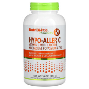 Thực phẩm chức năng NutriBiotic Immunity Hypo-Aller C Vitamin C with Calcium Magnesium Potassium & Zinc Crystalline Powder 16 oz (454 g) 728177005016
