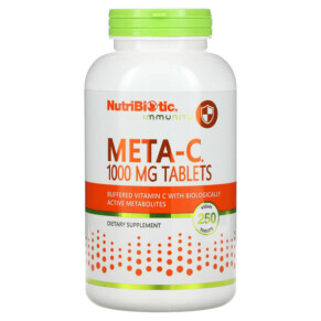 Thực phẩm chức năng NutriBiotic Immunity  Meta-C 1.000 mg 250 Vegan Tablets 728177001865
