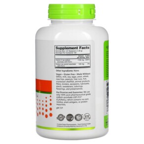 Thành phần vi chất của NutriBiotic Immunity Sodium Ascorbate Crystalline Powder 8 oz (227 g) 728177004507