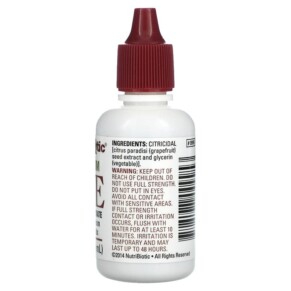 Thành phần vi chất của NutriBiotic Maximum GSE Liquid Concentrate 1 fl oz (29.5 ml) 728177009953