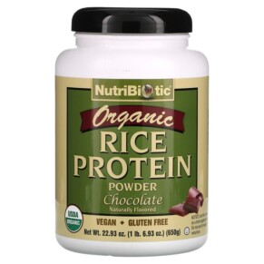 Thực phẩm chức năng NutriBiotic Organic Rice Protein Powder Chocolate 1 lb 6.93 oz (650 g) 728177030100