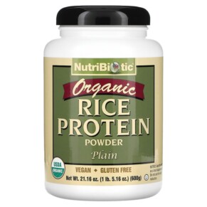Thực phẩm chức năng NutriBiotic Organic Rice Protein Powder Plain 1 lb 5.16 oz (600 g) 728177030001