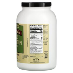Thành phần vi chất của NutriBiotic Organic Rice Protein Powder Plain 3 lbs (1.36 kg) 728177030018