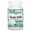 Thực phẩm chức năng Nutricology Biotin 5000 60 Vegetarian Capsules 713947503502