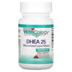 Thực phẩm chức năng Nutricology DHEA 25 60 Scored Tablets 713947528208