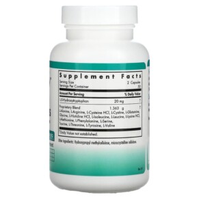 Thành phần vi chất của Nutricology Free Aminos 100 Vegicaps 713947505407