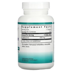 Thành phần vi chất của Nutricology L-Methionine 100 Vegetarian Capsules 713947506107