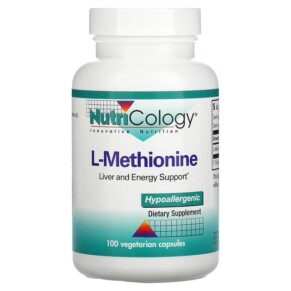 Thực phẩm chức năng Nutricology L-Methionine 100 Vegetarian Capsules 713947506107