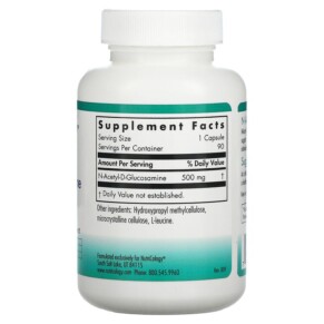 Thành phần vi chất của Nutricology N-Acetyl Glucosamine 90 Vegetarian Capsules 713947511408