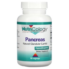 Thực phẩm chức năng Nutricology Pancreas Natural Glandular (Lamb) 90 Vegicaps 713947516304