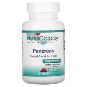 Thực phẩm chức năng Nutricology Pancreas Natural Glandular (Pork) 60 Capsule 713947516403