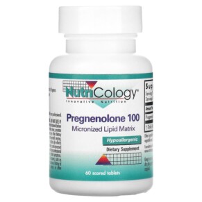 Thực phẩm chức năng Nutricology Pregnenolone 100 60 Scored Tablets 713947548206