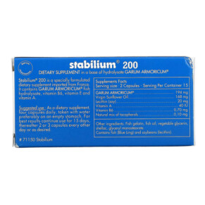 Thành phần vi chất của Nutricology Stabilium 200 30 Capsules 713947711501