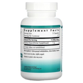 Thành phần vi chất của Nutricology Thymus 75 Vegicaps 713947516106