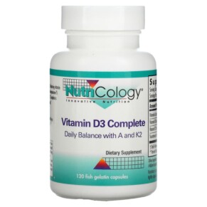 Thực phẩm chức năng Nutricology Vitamin D3 Complete 120 Fish Gelatin Capsules 713947572409