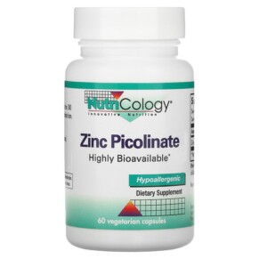Thực phẩm chức năng Nutricology Zinc Picolinate 60 Vegetarian Capsules 713947503007