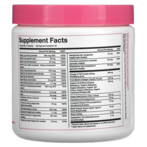 Thành phần vi chất của Obvi Mermaid Multi 60 Capsules 850026153262