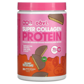 Thực phẩm chức năng Obvi Super Collagen Protein Peanut Butter Cups 13.65 oz (387 g) 850026153255