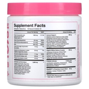 Thành phần vi chất của Obvi Superfood Pinks Pink Lemonade 4.37 oz (124 g) 850026153088