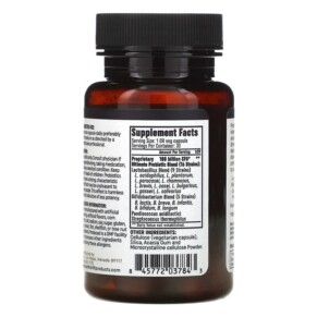 Thành phần vi chất của Ojio Probiotics 100 Billion 30 Delayed Release Capsules 845772037843
