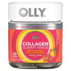 Thực phẩm chức năng OLLY Collagen Gummy Rings Peach Bellini 30 Gummies 850004462638
