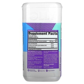 Thành phần vi chất của OLLY Combat Cravings 30 Capsules 840160200830