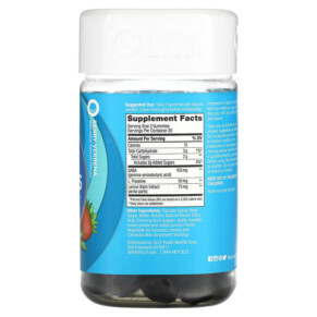 Thành phần vi chất của OLLY Goodbye Stress Berry Verbena 60 Gummies 840160200885