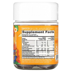 Thành phần vi chất của OLLY Kids Immunity Cherry Berry 50 Gummies 858158005466