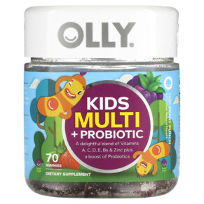 Thực phẩm chức năng OLLY Kids Multi + Probiotic Yum Berry Punch 70 Gummies 858158005039