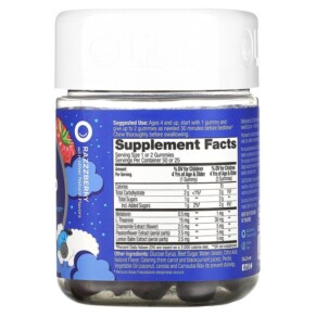 Thành phần vi chất của OLLY Kids Sleep Razzzberry 50 Gummies 850004462065