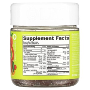 Thành phần vi chất của OLLY Multi + Probiotic Tropical Twist 70 Gummies 850004462515