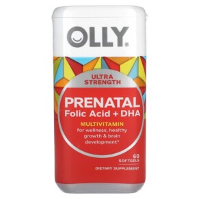 Thực phẩm chức năng OLLY Prenatal Folic Acid + DHA 60 Softgels 840160201646