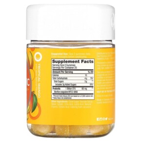 Thành phần vi chất của OLLY Probiotic Tropical Mango 1 Billion Live Cultures 50 Gummies 858158005138