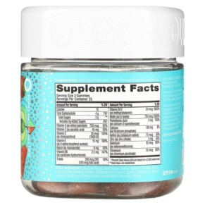 Thành phần vi chất của OLLY Teen Girl Multi Berry Melon Besties 70 Gummies 858158015663