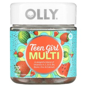 Thực phẩm chức năng OLLY Teen Girl Multi Berry Melon Besties 70 Gummies 858158015663
