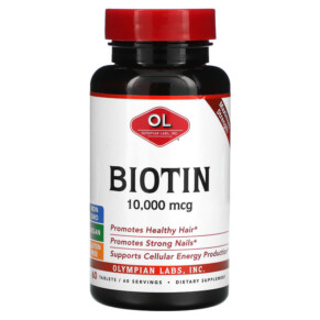 Thực phẩm chức năng Olympian Labs Biotin 10.000 mcg 60 Tablets 710013910356